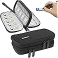 Zealearn USB Flash Drive Case with Labels, USB Organizer Holds 20 Pcs, USB Case,USB Stick Holder,USB Storage Case,USB Organizer,Thumb Drive Case,Compatible with Samsung/Sandisk/Jump Drive,etc, Black