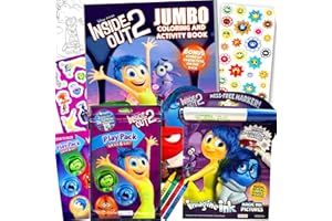 BENDON Disney Inside Out 2 Coloring and Activity Book Bundle with Imagine Ink Coloring Book, Play Pack, Stickers, and More