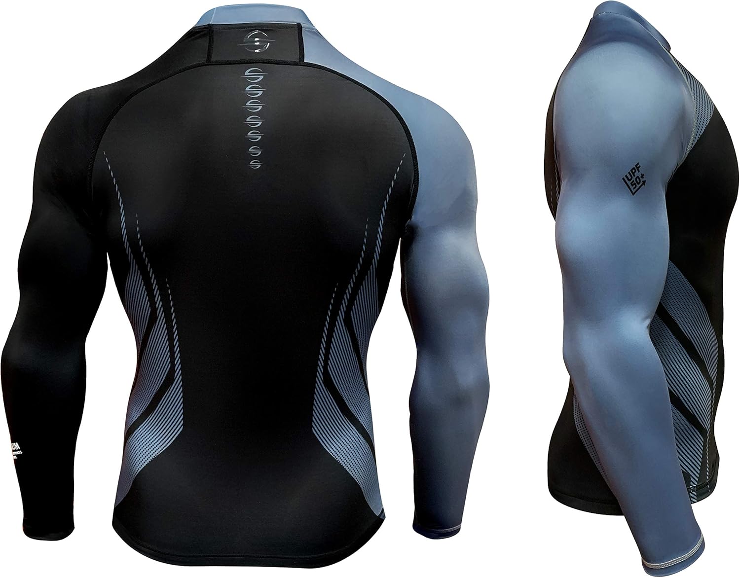 Mens Rash Guard Long Sleeve Surf Shirt Swimsuit - Quick Dry Sun Protection Clothing UPF 50+: Clothing