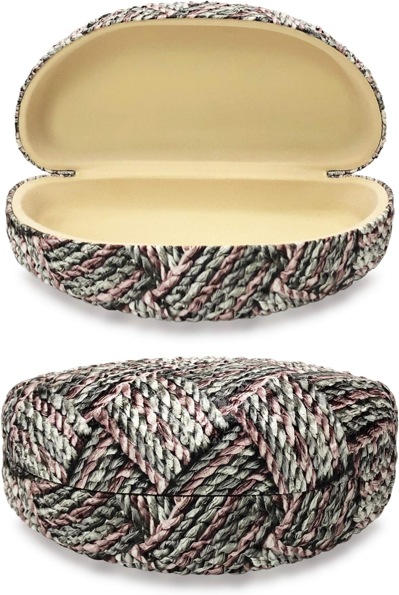 Yulan Hard Shell Sunglasses Case,Classic Extra Large Case for Oversized Sunglasses and Eyeglasses