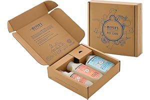 Mrs. Meyer's Clean Day Dog Care Kit, Includes 3in1 Dog Shampoo - White Peach, Dog Deodorizing Spritz - White Peach and Pet Stain & Odor Fighter - Coconut Leaf