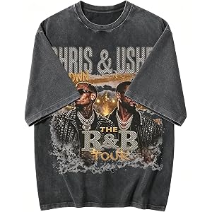 Vintage Merch Shirt Voncert Graphic Tshirts Classic Tour Tees for Fans