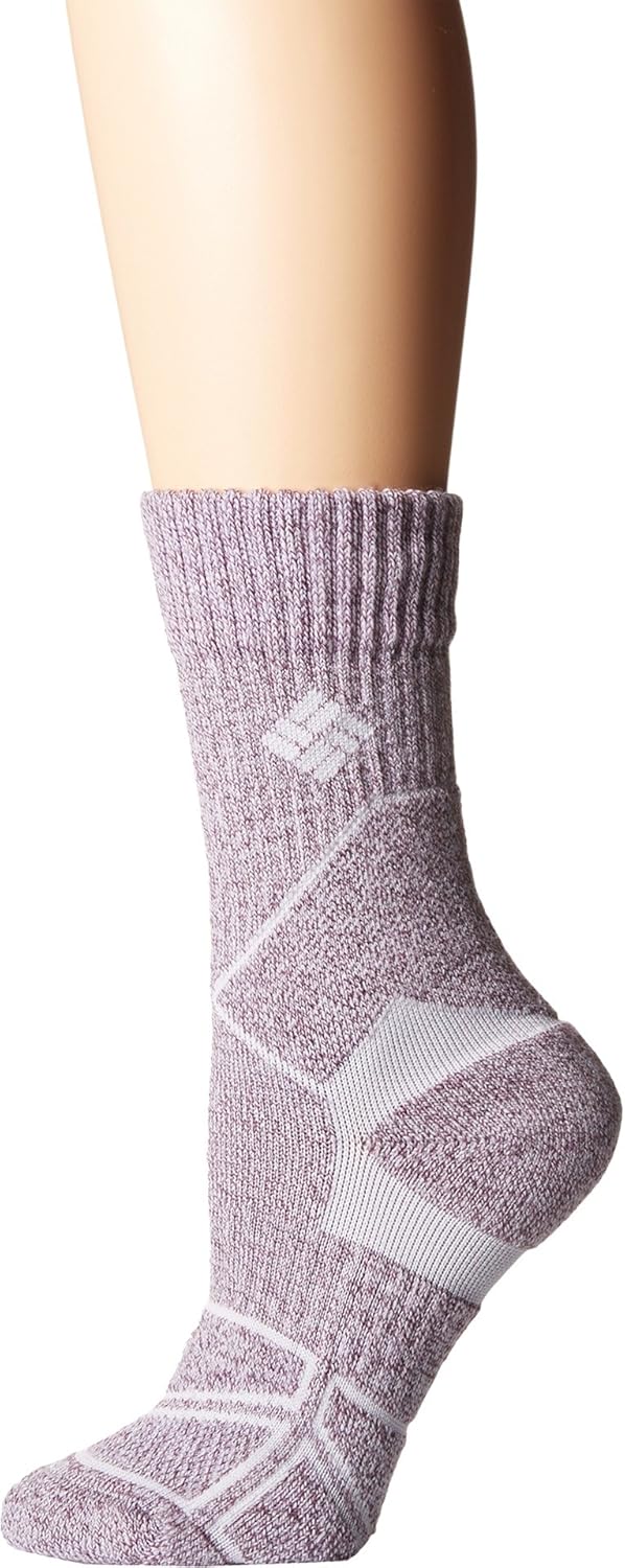 Columbia unisexadult mensHike Crop Crew Sock Hiking Socks Red