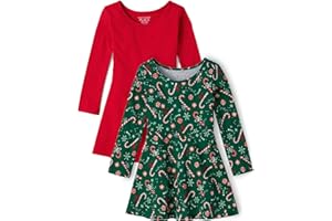 The Children's Place Girls and Toddler Skater Dress, Long Sleeve