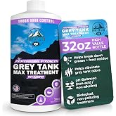 Pure RV Grey Water Tank Treatment 32oz - RV Grey Tank Cleaner & Odor Eliminator | Enzyme Formula Breaks Down Grease, Soap & F