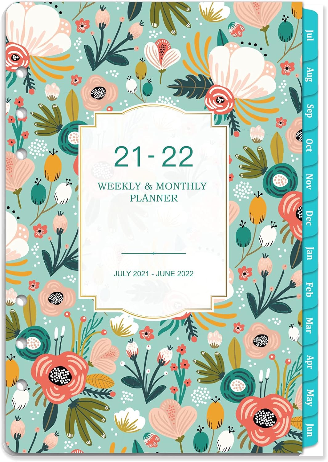 2021-2022 Planner Refill - 6-Hole Punched, 5.5" x 8.5" (including tabs), Planner refill/Inserts, July 2021-June 2022 : Office Products