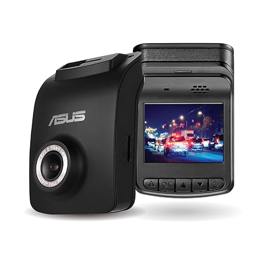 title=Asus Reco Classic Videocamera da Auto con GPS, Nero