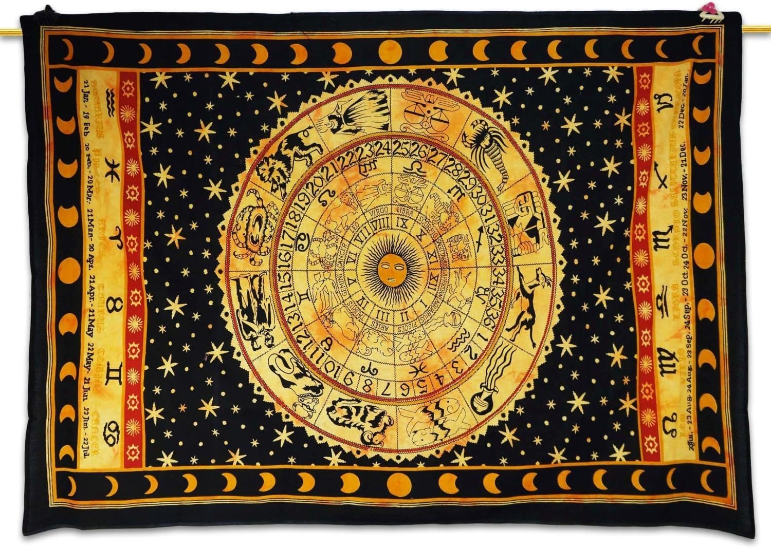 Handicrunch Fabric Decorative Wall Hanging (21.2 x 37 x 0.5 cm, Multicolour)