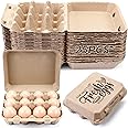 Amazon.com: Zhanmai 25 Pcs Natural Paper Pulp Egg Cartons Blank Bulk ...