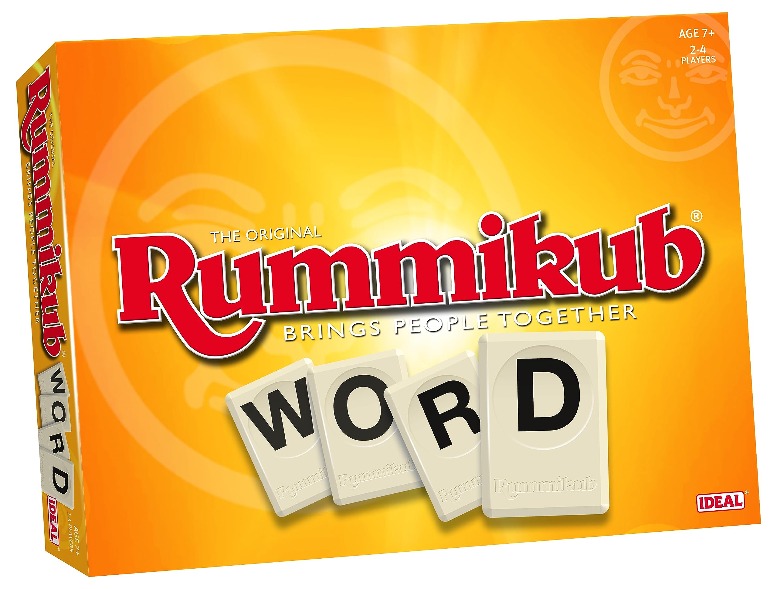 IDEAL Rummikub Word | Word Strategy Board Game | Make The Longest Words You Can | For 2-4 Players | Age 7+ | Perfect for Games Night | Great Gift Idea For Kids & Adults | Great Gift Idea For Christmas