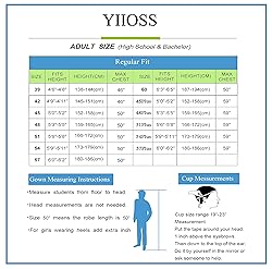 YIIOSS Unisex Matte Cap and Gown 2024 2025 with