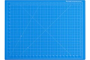 Dahle Vantage 10692 Premium Self-Healing Cutting Mat, 18"x24", 1/2" Grid, 5 Layers for Max Healing, Perfect for Crafts & Sewing, Blue