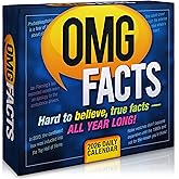 OMG Facts 2026 Daily Desk Calendar, Boxed Page-a-Day Trivia Calendar with Weird, Bizarre & Hard-to-Believe Facts