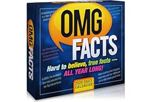 SELLERS PUBLISHING, INC. OMG Facts 2026 Daily Desk Calendar, Boxed Page-a-Day Trivia Calendar with Weird, Bizarre & Hard-to-Believe Facts