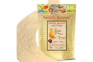 Foothills Naturals Apple Cider Vinegar Powder Organic - 1 lb (454g) No Added Flavours or Colours