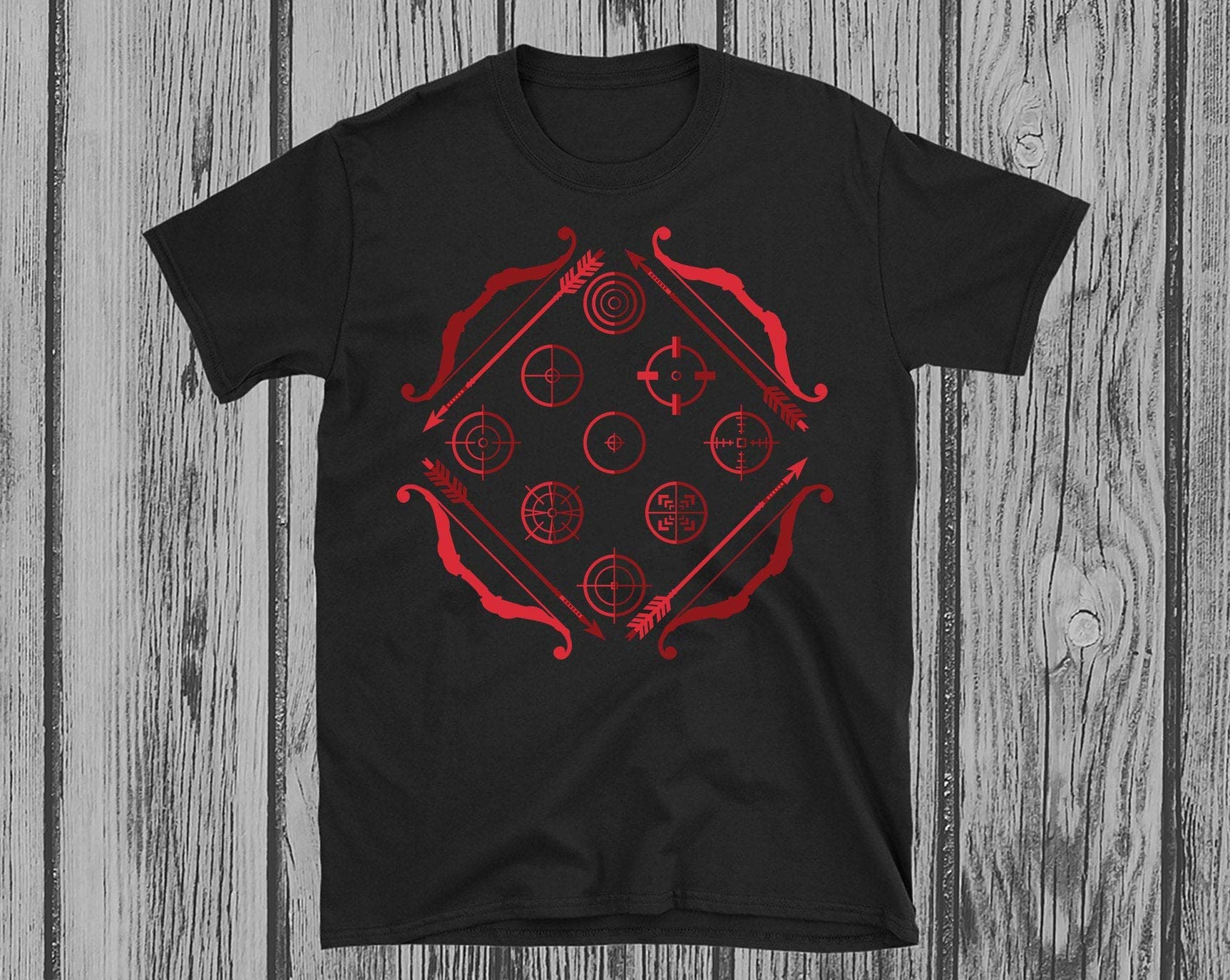 Ary Target Practice T-shirt Ar Bullseye Short-sleeve Unisex T-shirt
