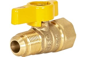 EZ-FLO 60003 Brass Gas Ball Valve-Straight Flare