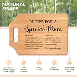 Gleevara Bamboo Cutting Board for Mum – Handmade Gift from Daughter Son view 4