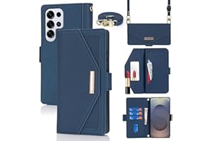 Jaorty Crossbody Wallet for Samsung Galaxy S25 Ultra Case with Long Shoulder Strap, Credit Card Holder 6.9",PU Leather Handba