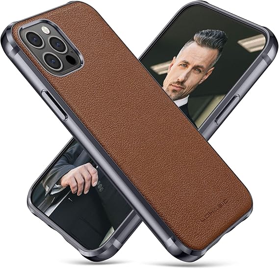 Amazon Com Lohasic For Iphone 12 Pro Max Case Men Phone Cover Women Pu Leather Elegant Classy Business Slim Full Body Protective Shockproof Non Slip Anti Scratch Soft Grip Bumper 12 Promax 6 7 Inch Brown