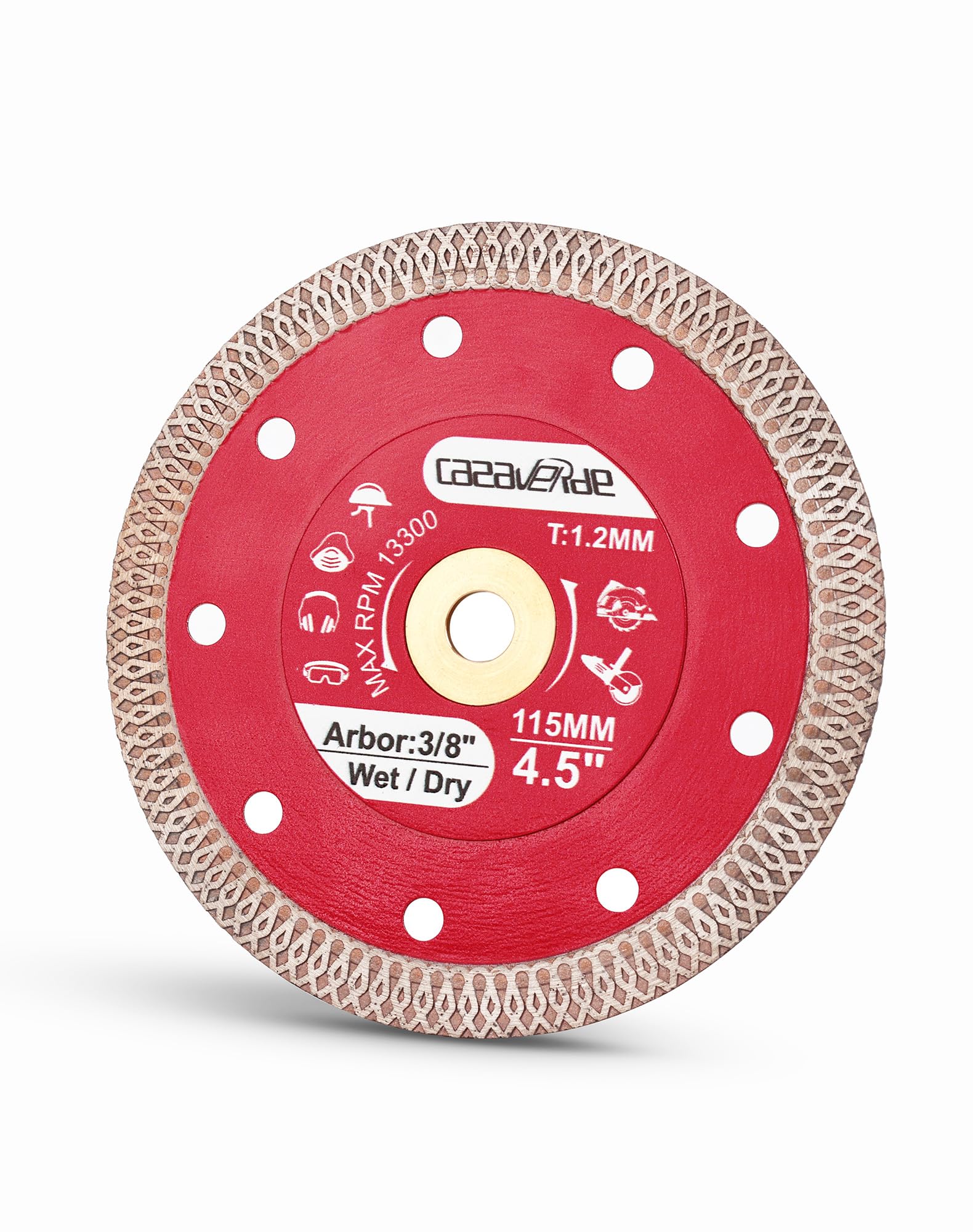 Photo 1 of Casaverde 4.5" Super Thin Diamond Tile Blade with 3/8" Arbor,Cutting for Granite Marble Ceramic Porcelain Tiles