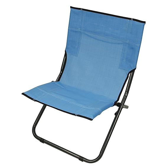 Fridani Strandstuhl BCB XL Campingstuhl Blau Klappstuhl mit Tragegriff luftdurchlässiger Gartenstuhl