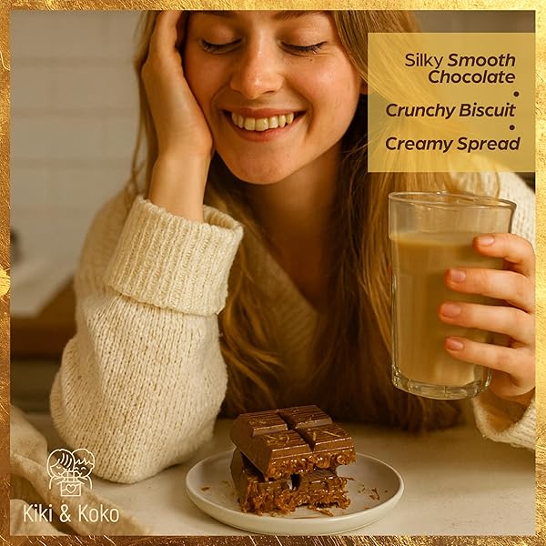 DUBAI STYLE CHOCOLATE – REINTERPRETED: BELGIAN MILK CHOCOLATE 6 OZ WITH CARAMELIZED BISCUIT CREAM & CRISPY KADAYIF – PREMIUM HANDMADE
