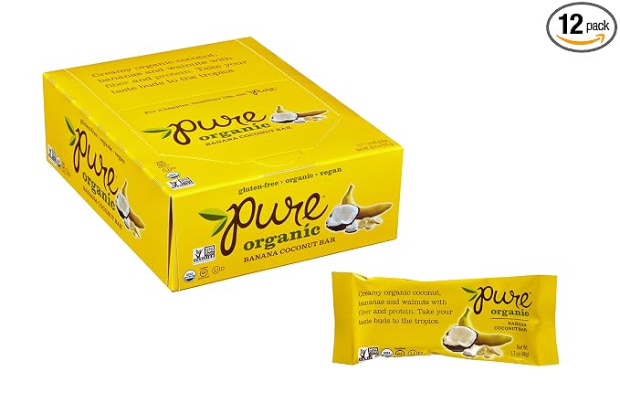 Pure banana Coconut bar 1.7oz nogmo (854210001155)