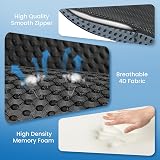 QUTOOL Car Seat Cushion Memory Foam Wedge Boost Pad 18.5x16.5x3 in view 5