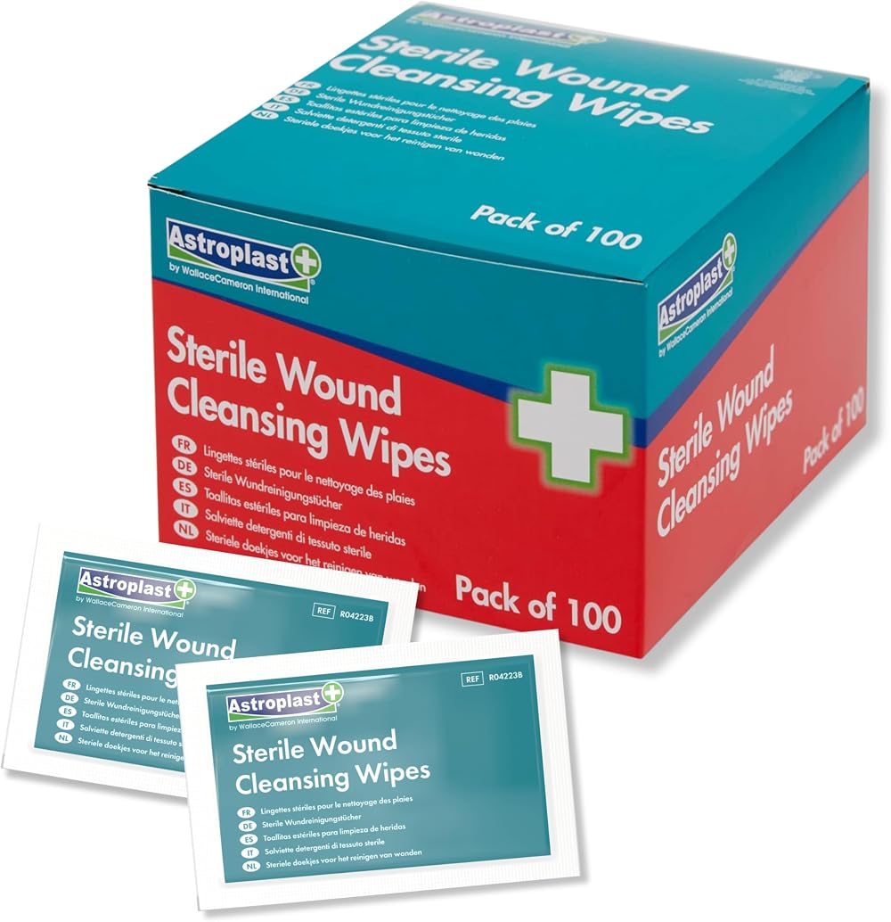 Astroplast Sterile Wound Cleansing Wipes Pack 100 Alcohol Free