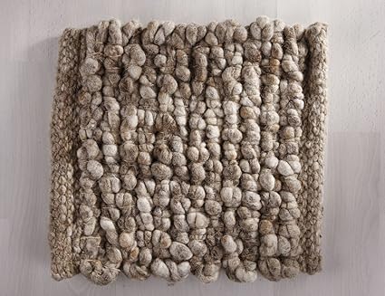 Moderner Handwebteppich Rock aus hochwertiger Schurwolle für Wohnzimmer Schlafzimmer und die Küche geeignet und beidseitig le