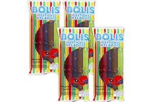 Bolis Freezer Pops - 4 Packs of Frozen Ice Pops In Assorted Fruit Flavors (32 Freezer Popsicles)