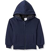 Amazon Essentials boys Sherpa Lined Hoodie Sweatshirt