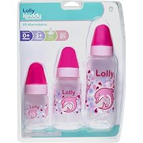 Lolly Kit Mamadeira Oceano Bico Silicone Redondo 70/160/250Ml Rosa ...