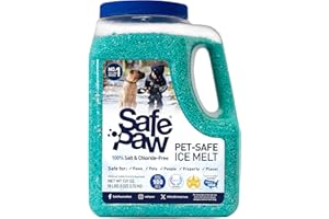 Safe Paw Pet Safe Ice Melt – Child/Plant Safe | No Salt, Chloride, Calcium or Magnesium| Safe for Concrete Driveway, Sidewalk