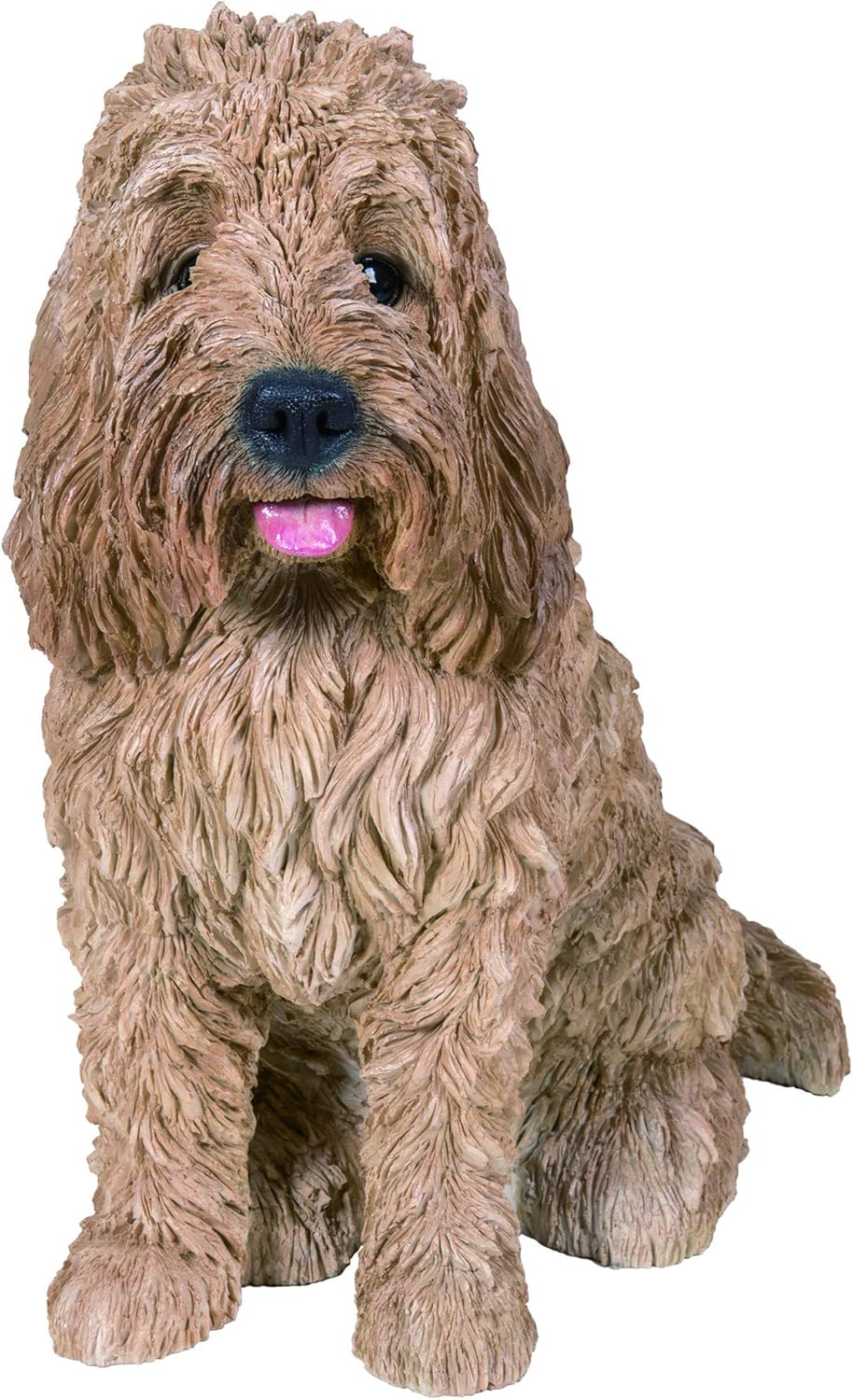 Vivid Arts - Real Life Sitting Golden Cockapoo Home or Garden Decoration (XRL-CKP7-A)