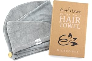 Ultimate Microfiber Hair Towel Wrap for Women - Quick Drying & Gentle Care - The Perfect Hair Towel Solution