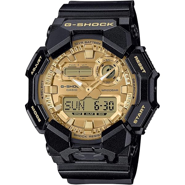 Amazon.com: Casio G-Shock Black Gold Digital Resin Watch GD010GB