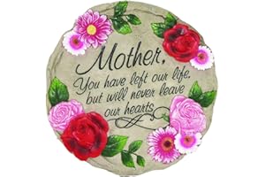 Spoontiques Mother Stepping Stone Outdoor Garden Décor, Multi (13358)