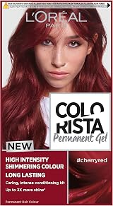 L'Oréal Colorista Permanent Gel Hair Dye Cherry Red - High-Intensity,