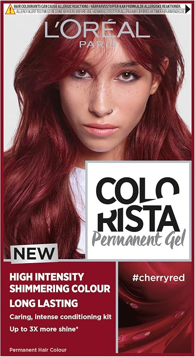 L'Oréal Colorista Permanent Gel Hair Dye Cherry Red - High-Intensity,