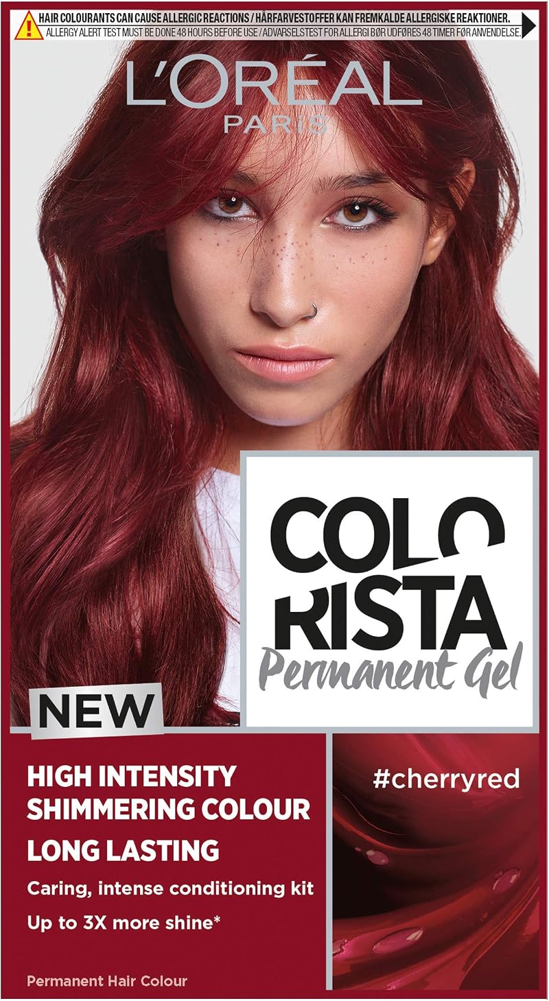 L'Oréal Colorista Permanent Gel Hair Dye Cherry Red - High-Intensity,