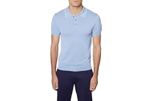 Hickey Freeman Men's Short Sleeve 3 Button Polo Sweater