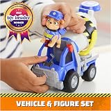 Rubble & Crew Mix’s Cement Mixer Toy Truck with Action Figure view 3