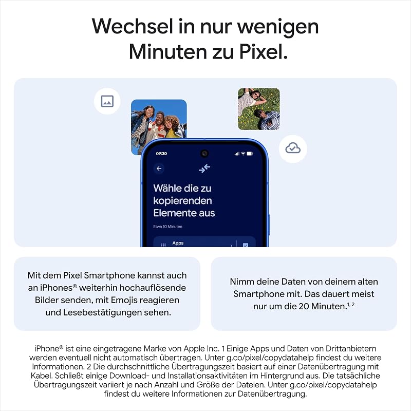Pixel 10 – Android-Smartphone ohne SIM-Lock, mit Gemini, innovativer Dreifach-Rückkamera, mehr als 24 Stunden Akkulaufzeit und 6,3 Zoll großem Actua-Display – Obsidian, 128GB