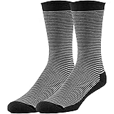 Maggie's Organic Natural Cotton Stripe Cushion Crew Socks