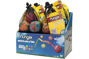 Waboba FLUNGLE Ball Toss Game Bocce with a Tail — 2-6 Player Game — Fun Yard Game and Beach Game for Family and Friends