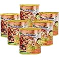 Rani Cut Soya Chaap Whitout Stick (Plant Based Protein) 30oz (1.875lbs) 850g, Pack of 6 ~ Easy Open Lid | All Natural | Vegan | No Colors | NON-GMO | Kosher | Indian Origin | Soy Based Meat Substitute
