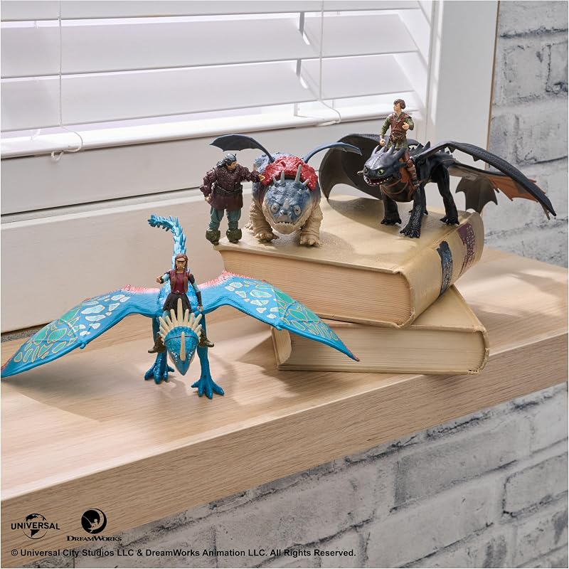 - Pack Figura Dragón y Vikingo: Gronkel y Patapez de Cómo Entrenar a Tu Dragón - Figuras de Acción Articuladas - Juguetes Niños 4 Años + - Regalo Niño 4 Años +