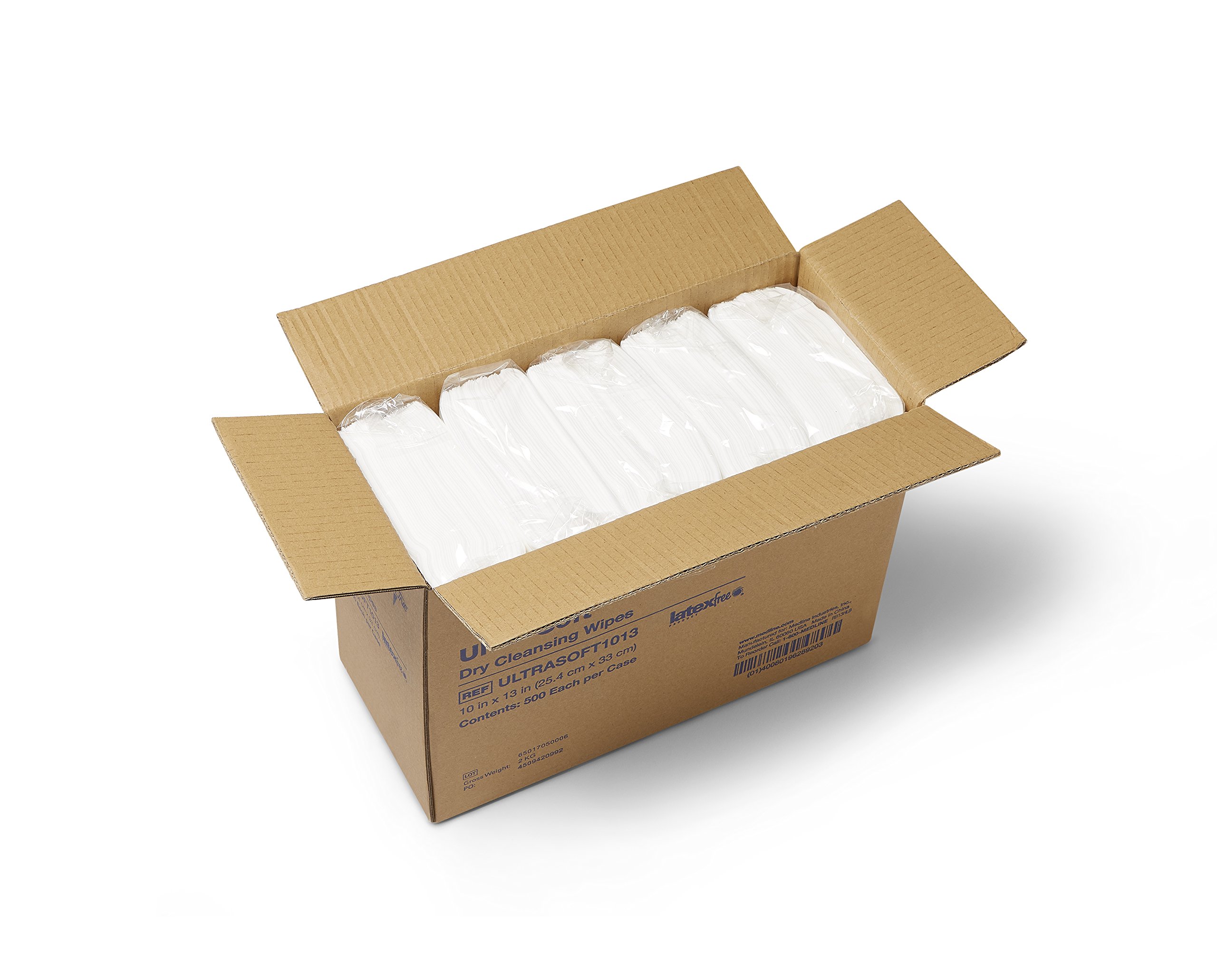 Medline Ultrasoft Dry Baby Wipes, Gentle Disposable Cleansing Cloths